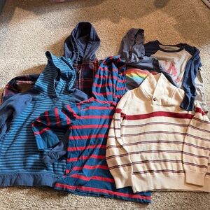 Boys Fall Bundle Hoodie Sweater Hanna Andersson Primary Andy & Evan Crew Cuts 5T